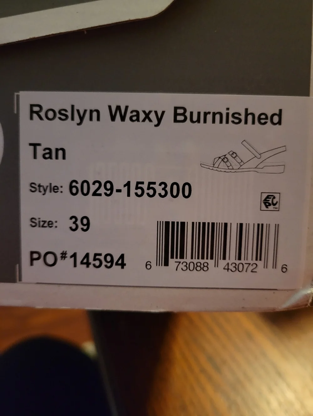 Dansko Roslyn Waxy Burnished Tan Womens Sandals Size 39 - Picture 7 of 9